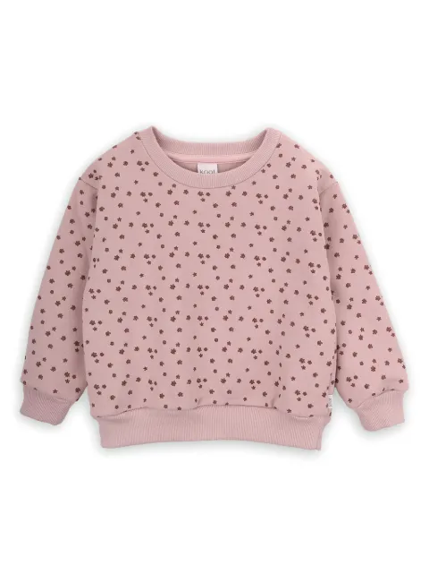 Knot flower-print sweatshirt 