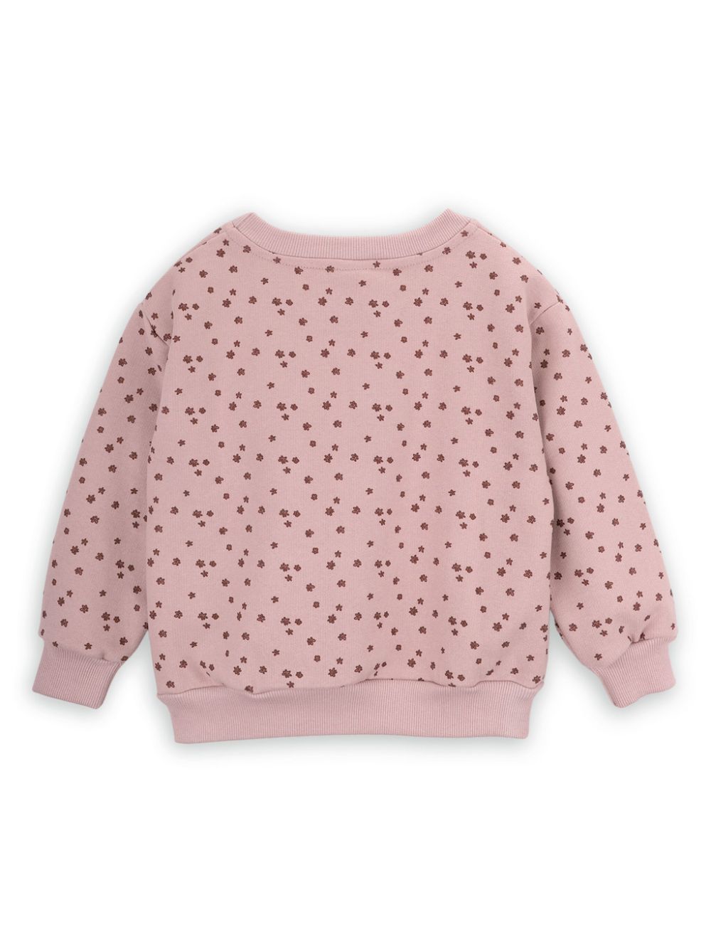 Knot flower-print sweatshirt - Pink