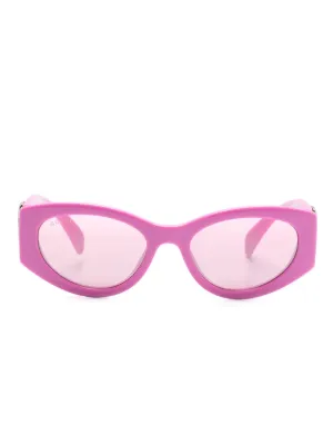 Jimmy Choo Eyewear logo-print Visor Hat | Pink | FARFETCH KW display picture 3