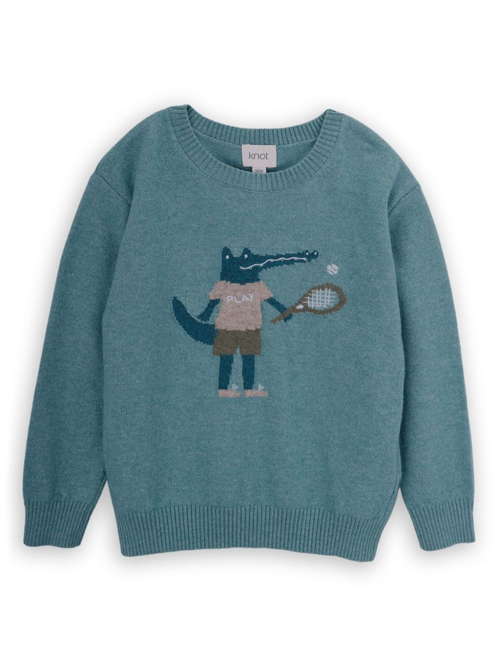 Knot Crocodile sweater - Blue