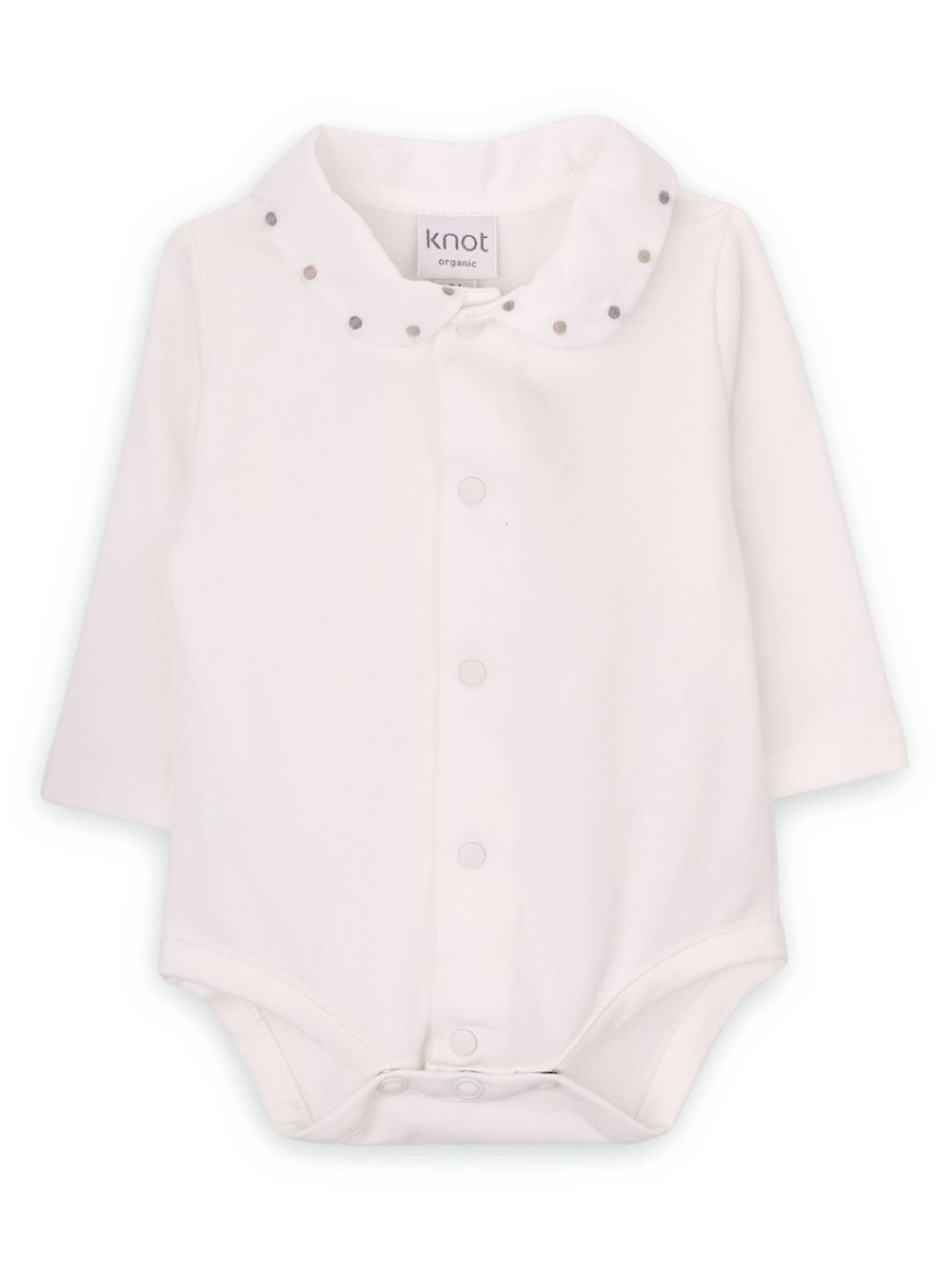 Knot Dots romper - White