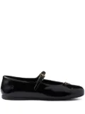 Prada leather ballerina shoes - Black