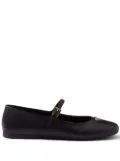 Prada leather ballerina shoes - Black