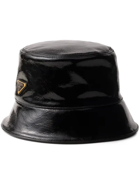Prada triangle-logo bucket hat