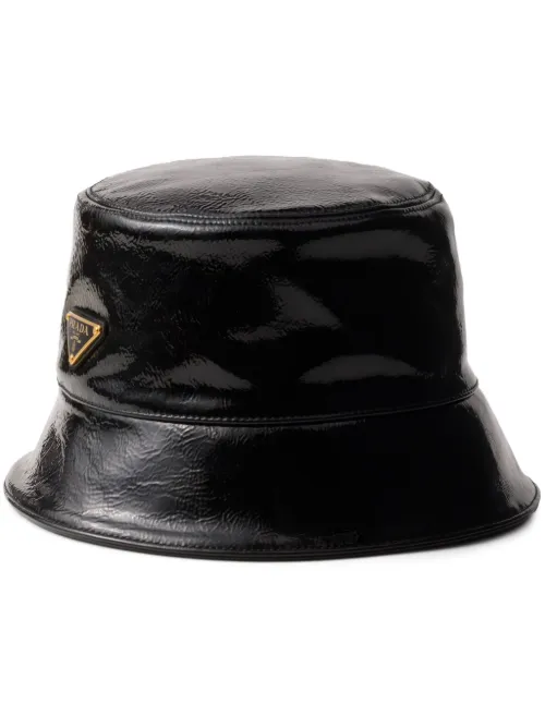 Prada bob à plaque logo - Noir - Prada - Modalova