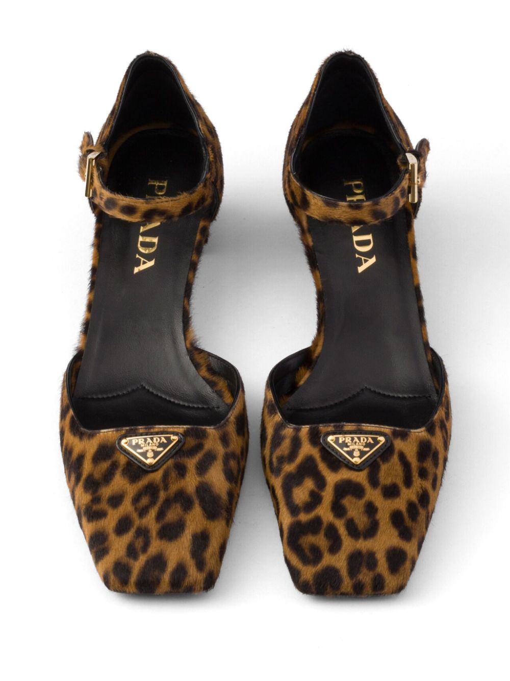 Prada 35 mm pumps met luipaardprint Bruin