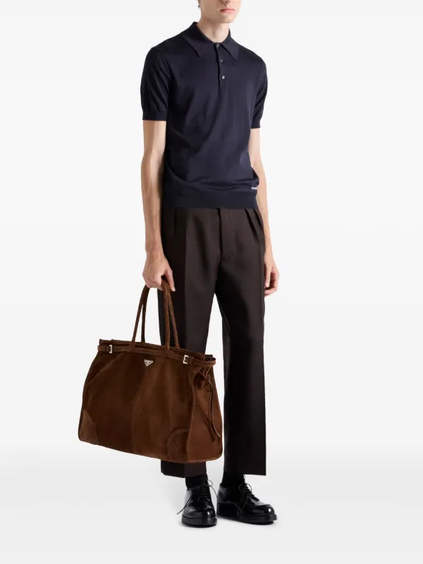 プラダ Prada Silk Polo Prada Silk polo shirt | REVERSIBLE