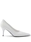 Prada 85mm leather pumps - White