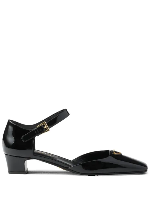 Escarpins en cuir verni 35 mm - Prada - Modalova