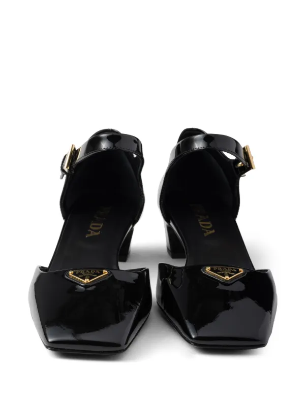 Prada 35mm patent-leather Pumps | Black | FARFETCH