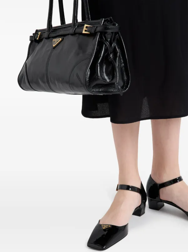 Prada 35mm patent-leather Pumps | Black | FARFETCH