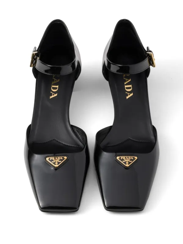 Prada 35mm patent-leather Pumps | Black | FARFETCH