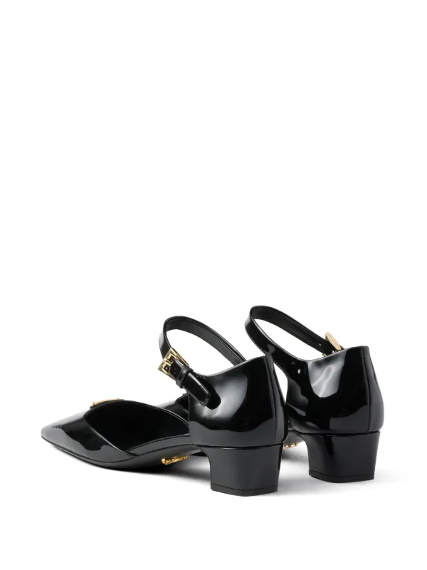 Prada 35mm patent-leather Pumps | Black | FARFETCH