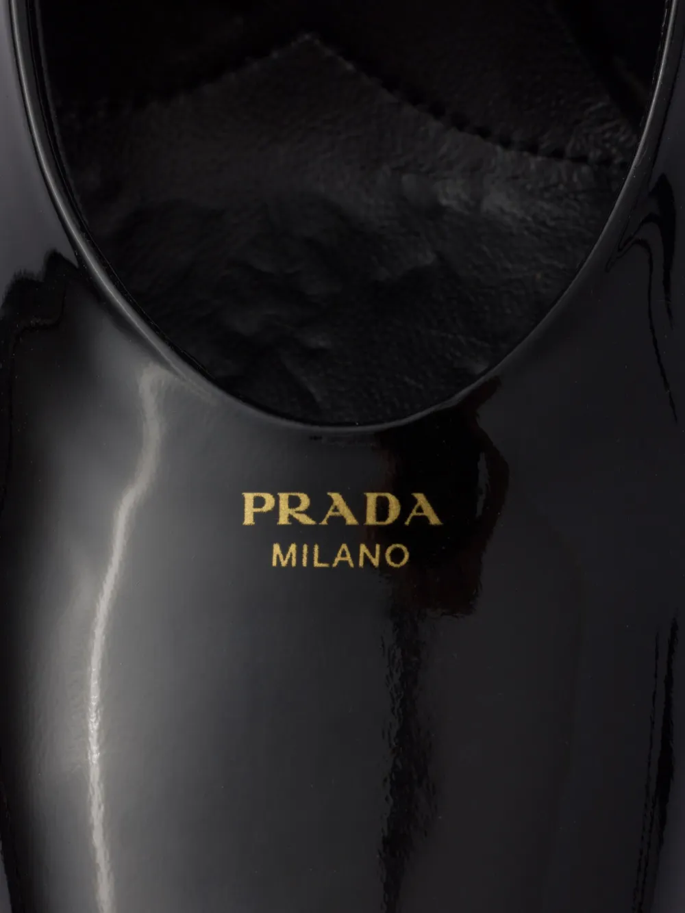 靴 Prada Leather Strap Low Heels IT37 1/2 Prada MARY JANE Slingback Patent Leather Black Ital 37 1/2, 9 1/2