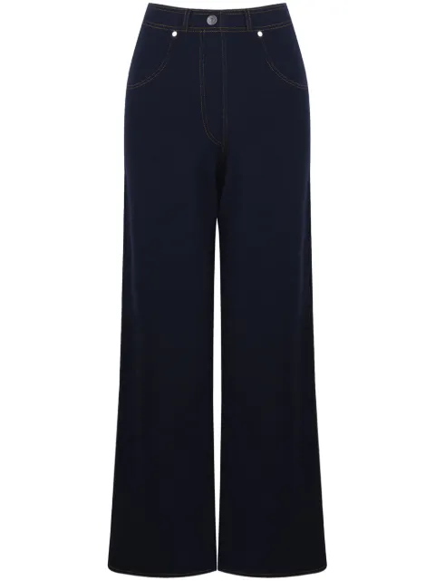 Ports 1961 Opulent knitted flared trousers