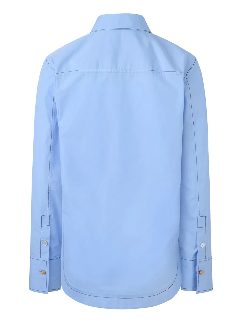 PORTS 1961 SIDE WRAP COTTON SHIRT 