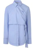 Ports 1961 Side wrap cotton shirt - Blue