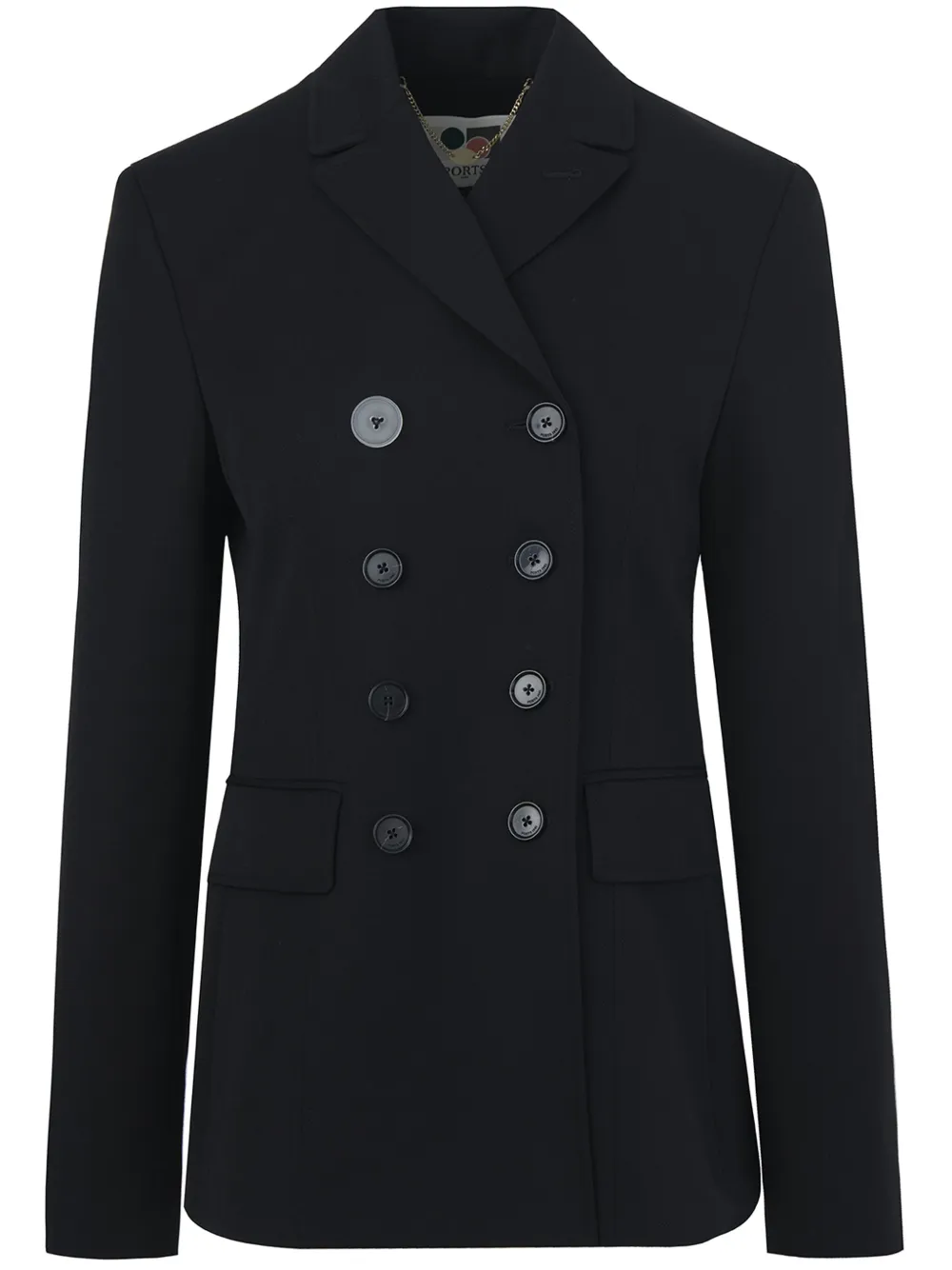 double-breasted wool blazer