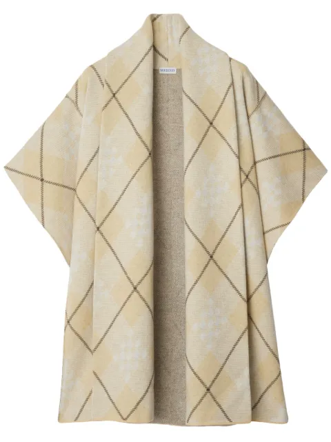 Burberry capa con motivo de cuadros