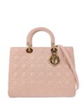 Christian Dior Pre-Owned 2014 Lady Dior Cannage two-way bag - Pink