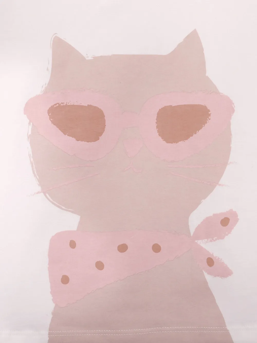 Knot Cat T-shirt Wit