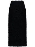 Ports 1961 bouclé-constructed midi skirt - Black