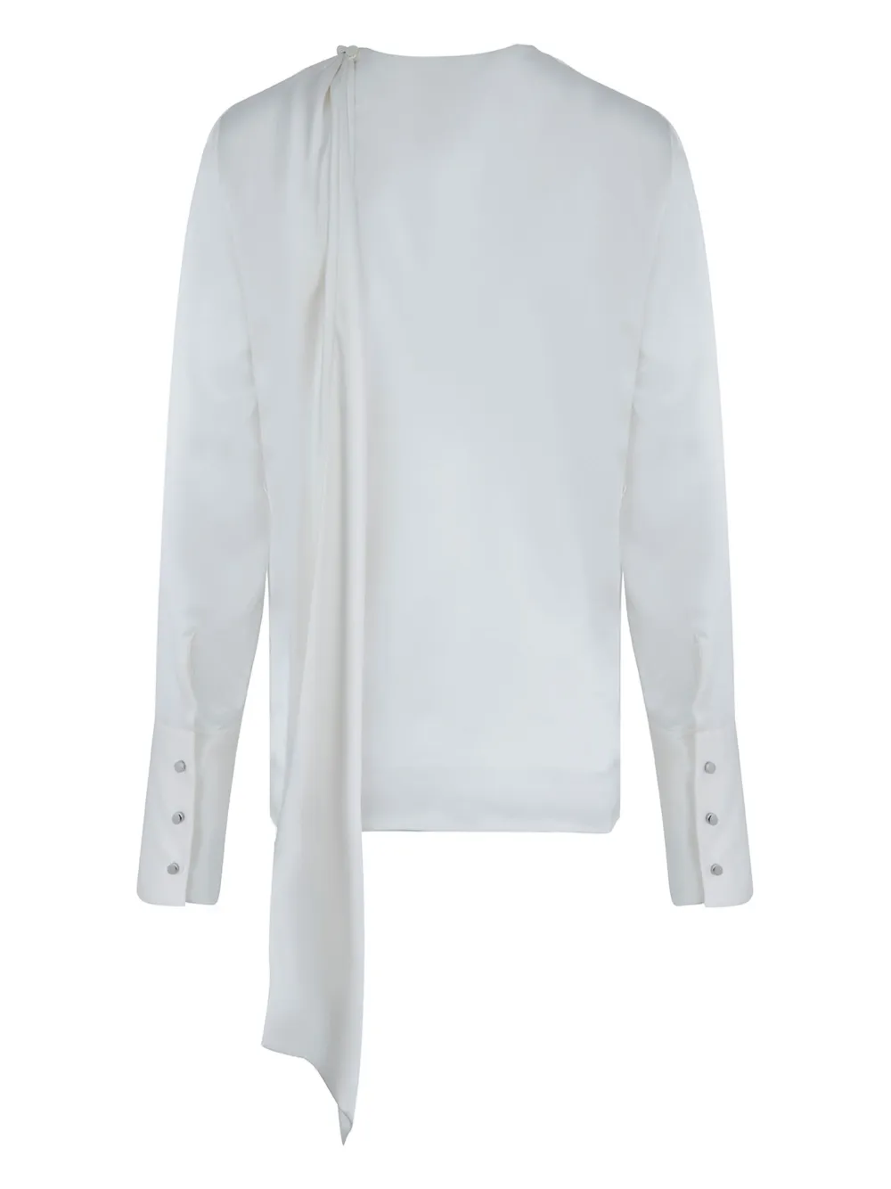 PORTS 1961 DRAPED SCARF-LIKE SILK TOP