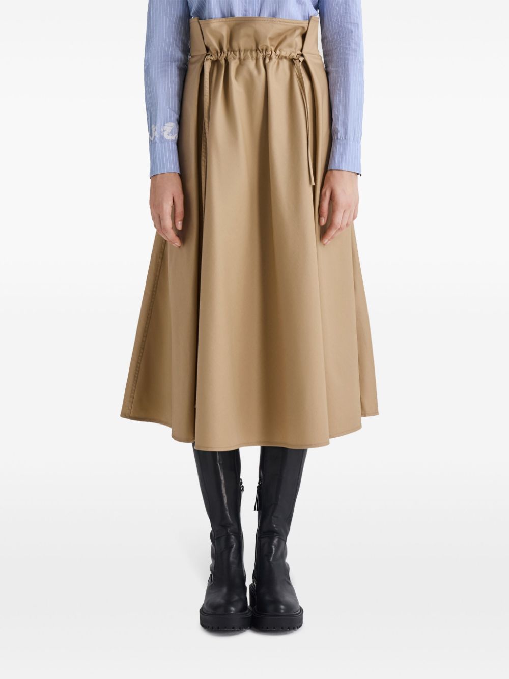 PORTS 1961 STYLISH RIBBON MIDI SKIRT 