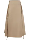 Ports 1961 Stylish Ribbon midi skirt - Neutrals