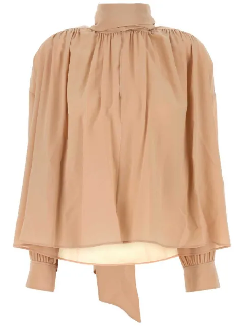Chloé lavallière silk blouse