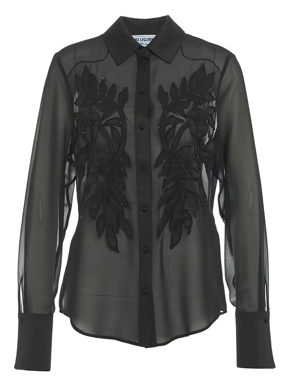 Blugirl georgette shirt - Zwart