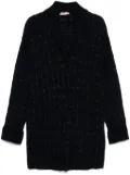 TWINSET check-pattern cardi-coat - Blue