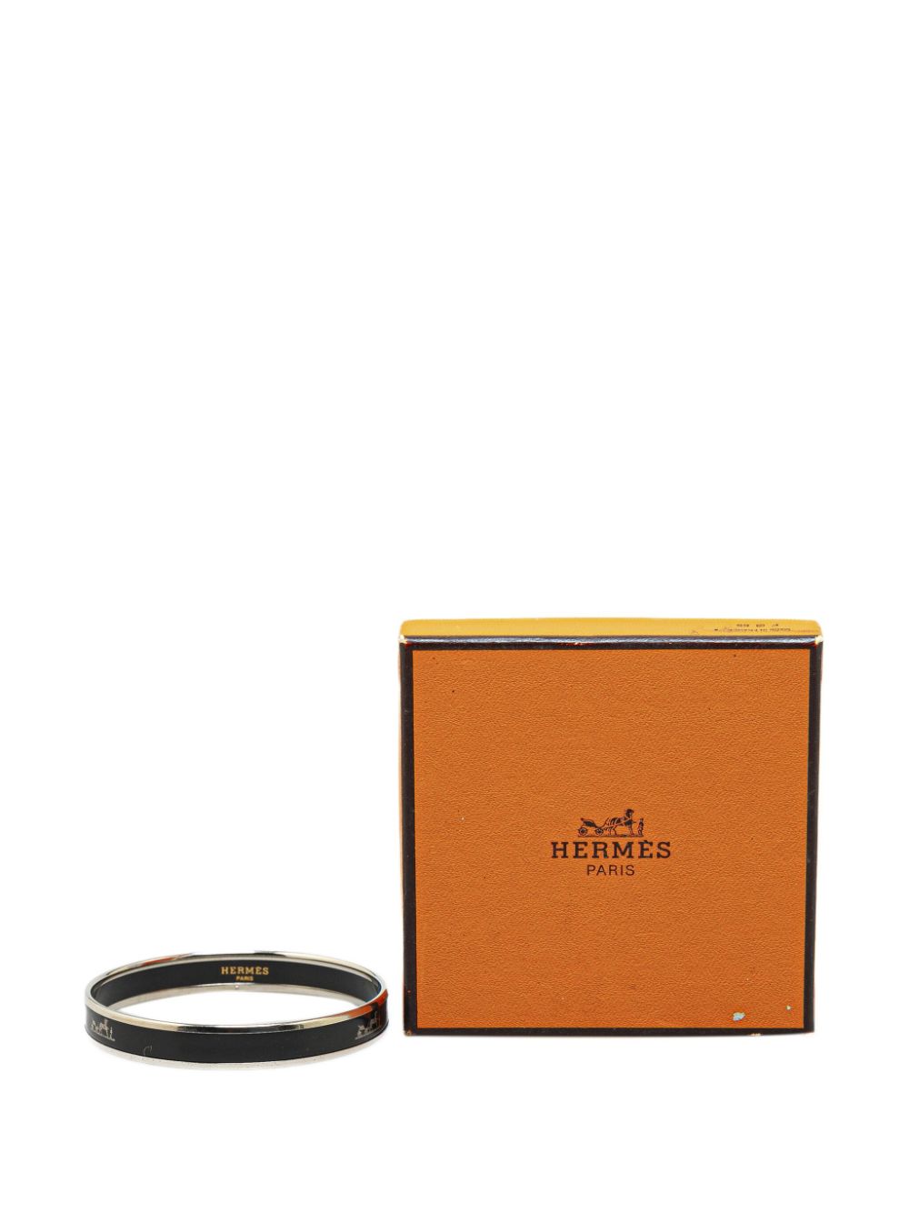 Hermes 2000-2010 Narrow Enamel Caleche 65 costume bracelet Women