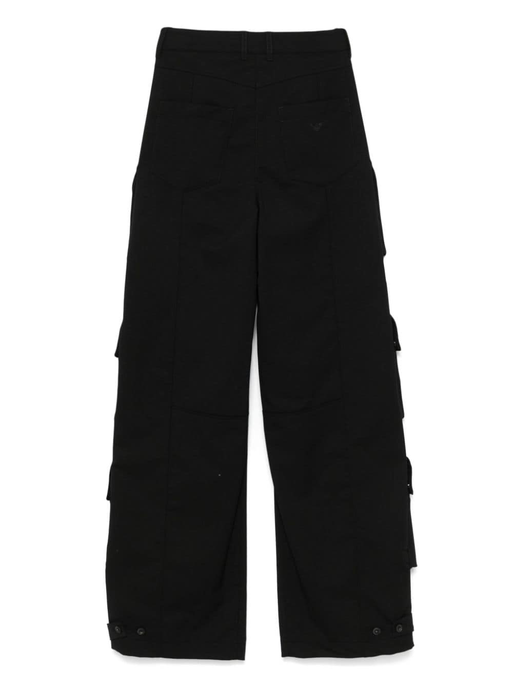 Emporio Armani Gabardine cargo broek - Zwart