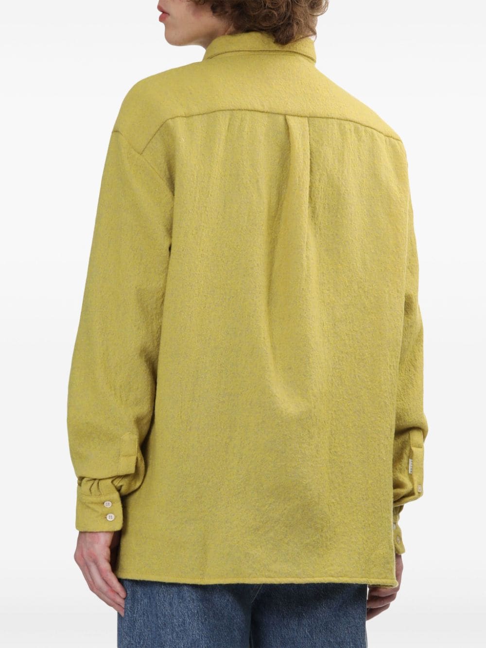 Shop A Kind Of Guise Virgin-wool Shirt In Yellow