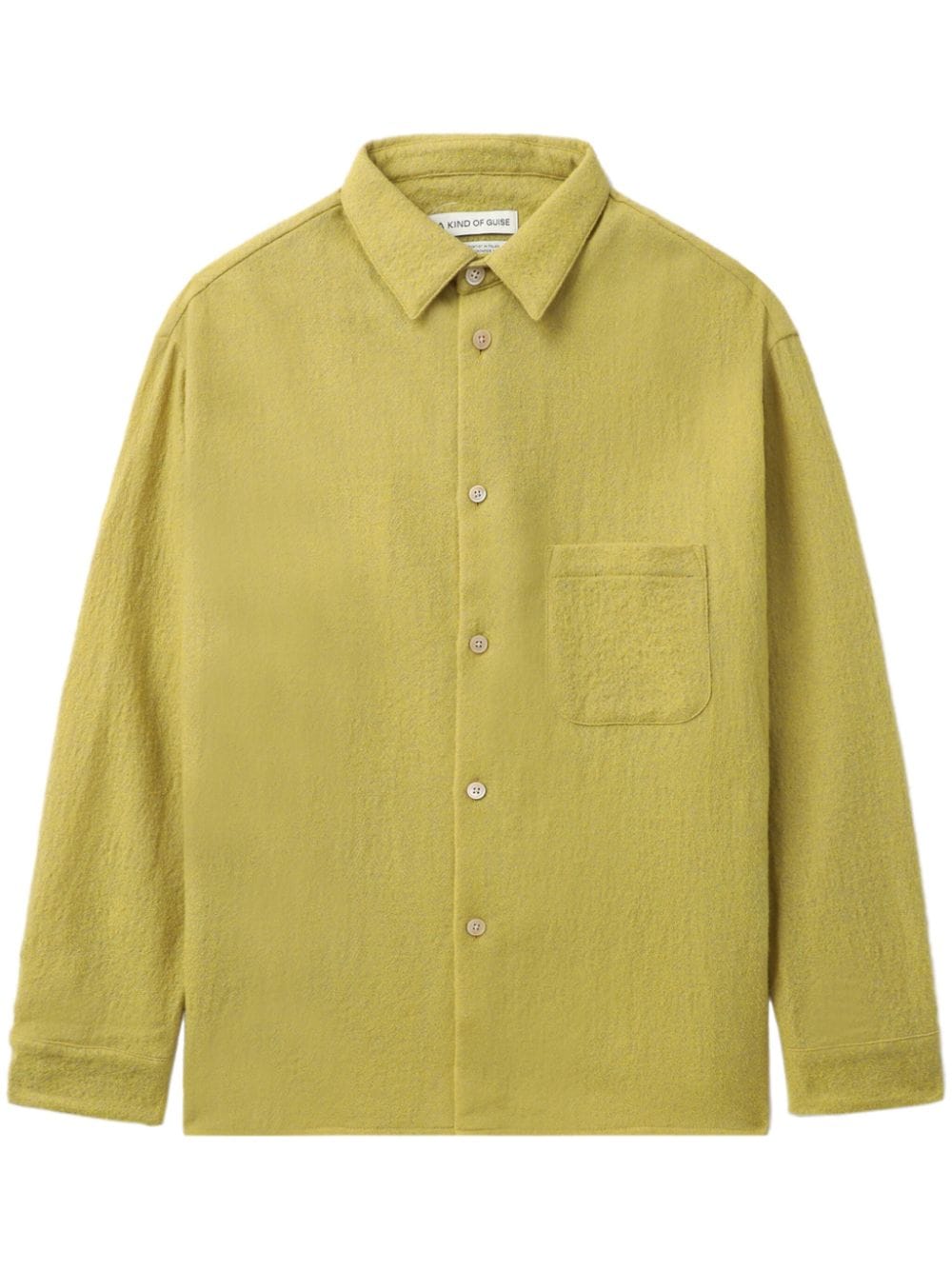 Shop A Kind Of Guise Virgin-wool Shirt In Yellow