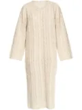 By Malene Birger cable-knit midi dress - Neutrals
