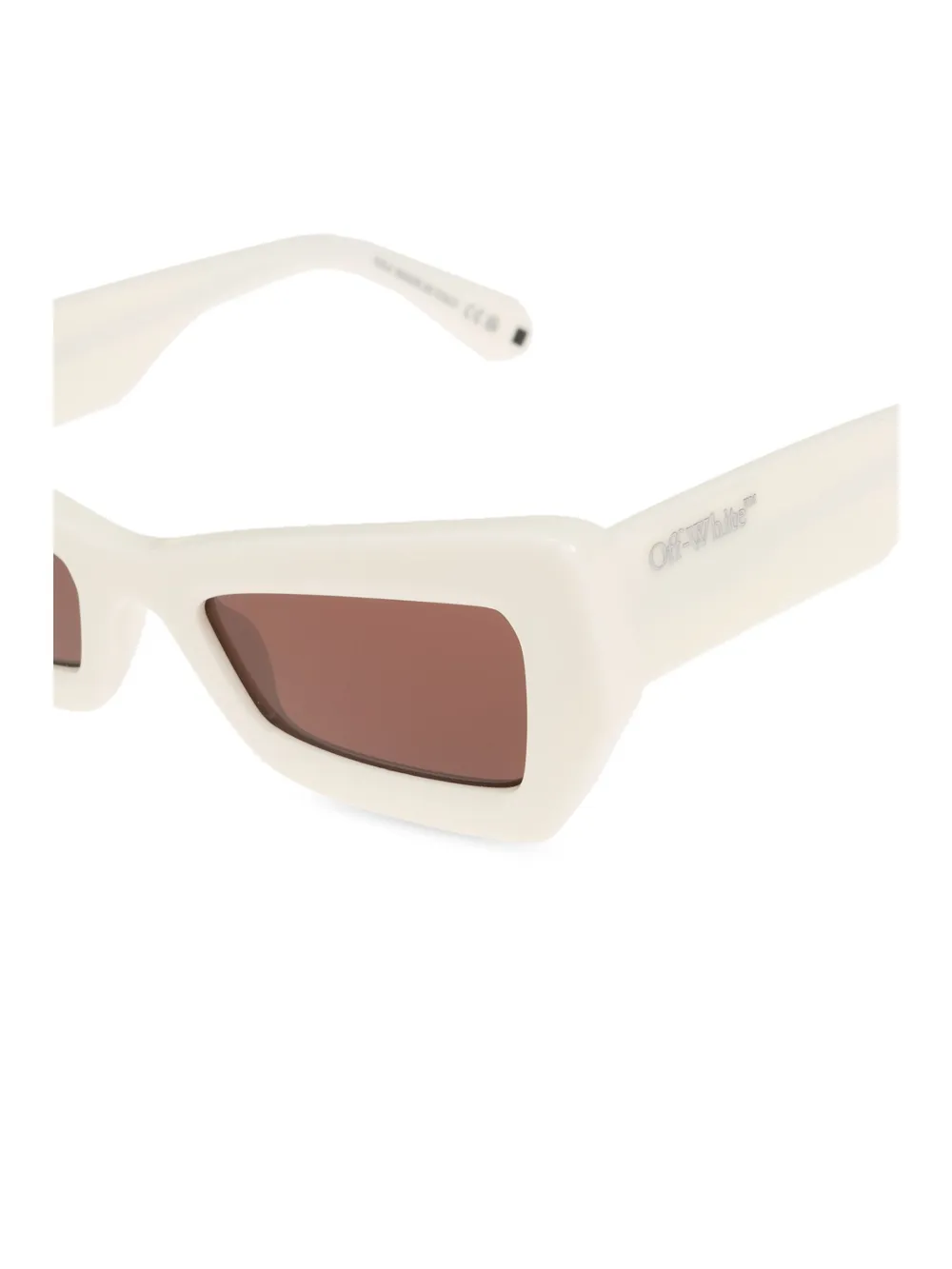 Off-White Eyewear Virgil zonnebril met vierkant montuur Wit