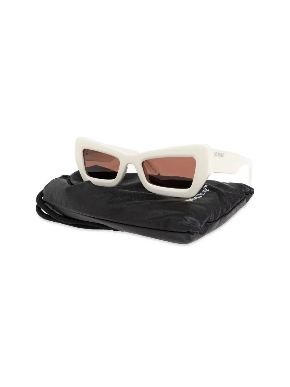 Off-White Eyewear Virgil zonnebril met vierkant montuur Wit