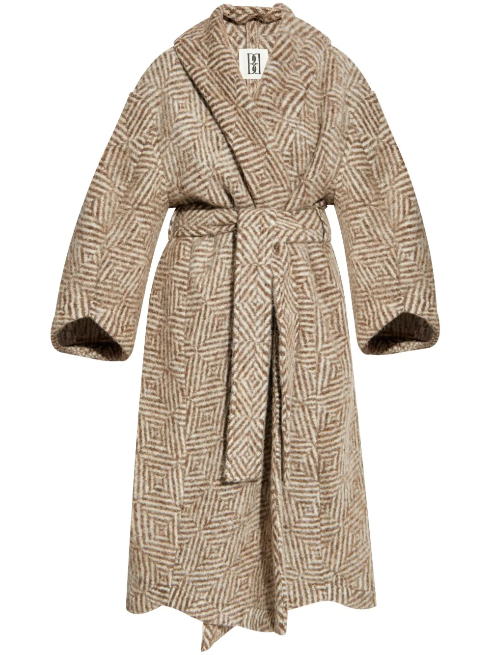By Malene Birger Mangia enkele rij knopen jas Bruin