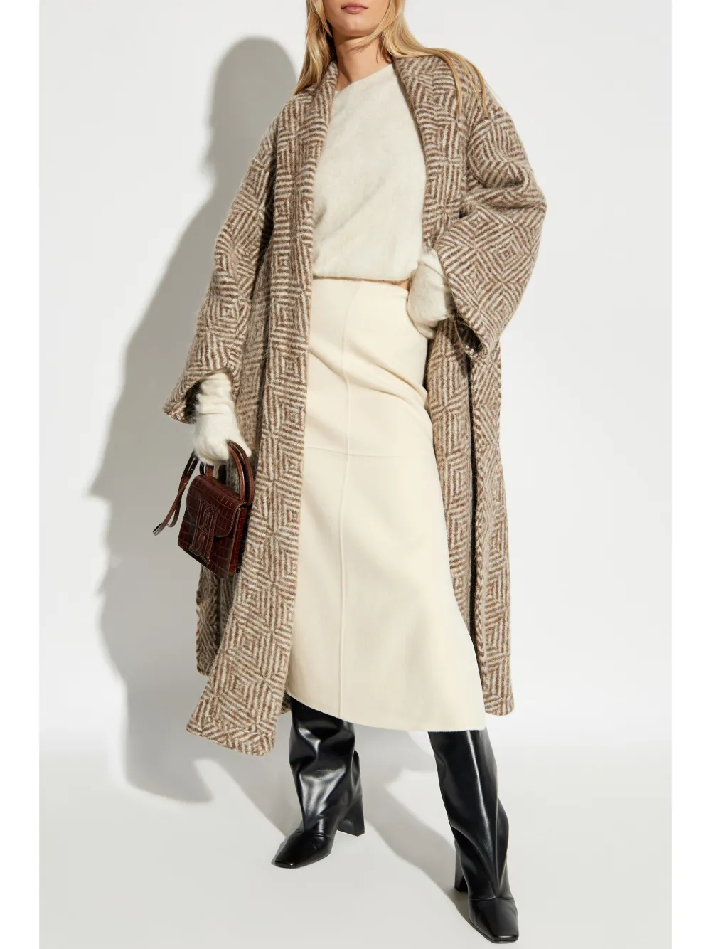By Malene Birger Mangia single-breasted coat - Bruin