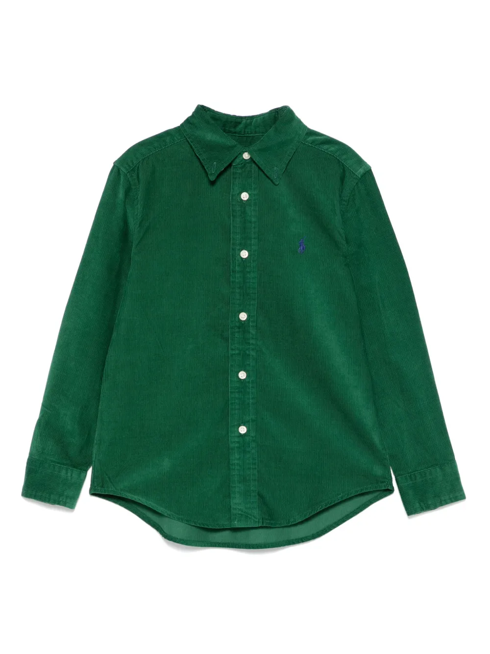 POLO RALPH LAUREN KIDS Ribfluwelen shirt Groen