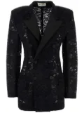 Saint Laurent double-breasted tuxedo jacket - Black