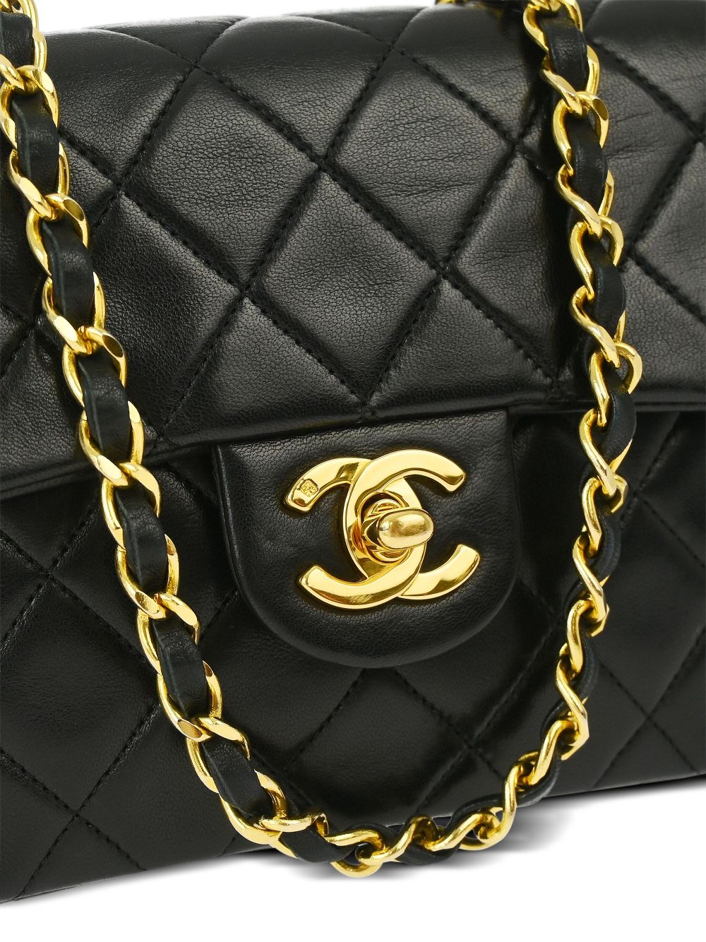 Affordable HOT SALE CHANEL 1990 mini Classic Flap shoulder bag Women