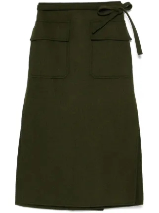 Gucci Wrap Maxi Skirt | Green | FARFETCH Gucci Wrap Maxi Skirt | Green | FARFETCH