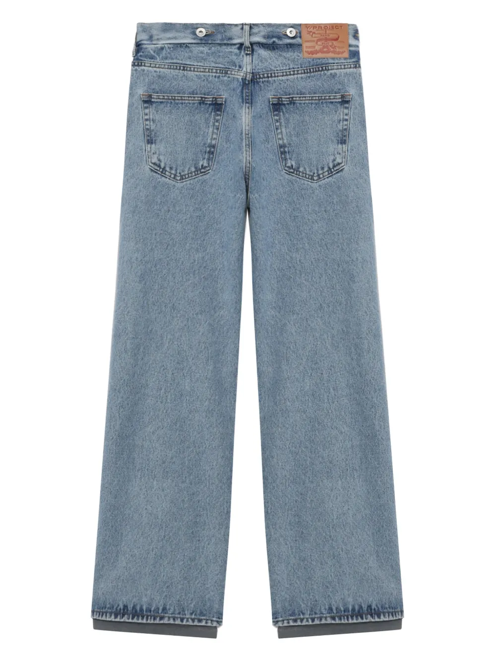 Y/Project Collapsable Waist Jeans | Blue | FARFETCH