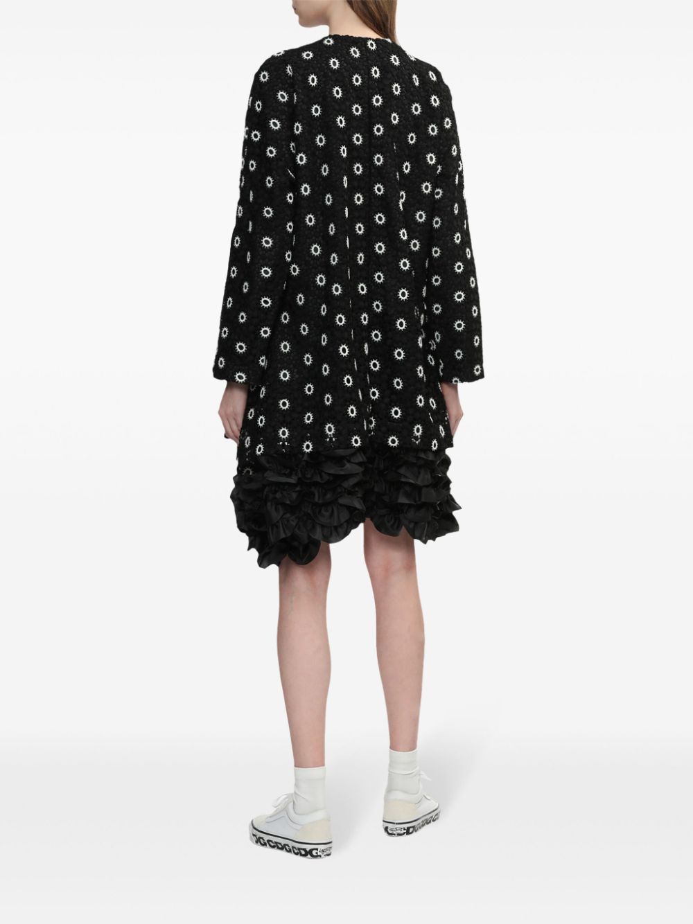 Comme Des Garcons Comme Des Garcons floral-embroidery mini dress Women