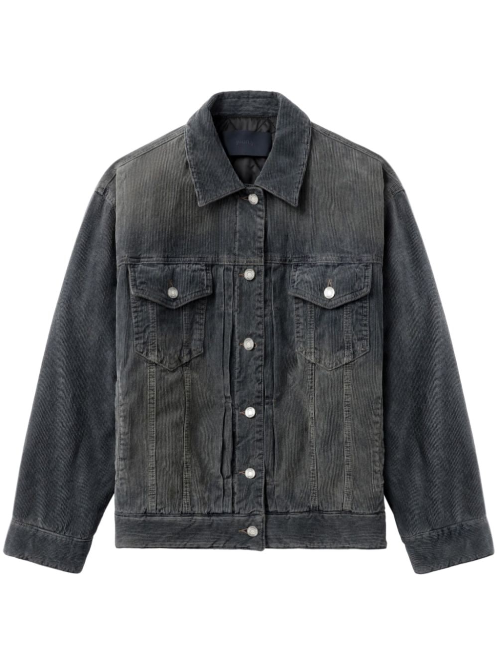 Shop Juunj Washed-denim Jacket In Blue