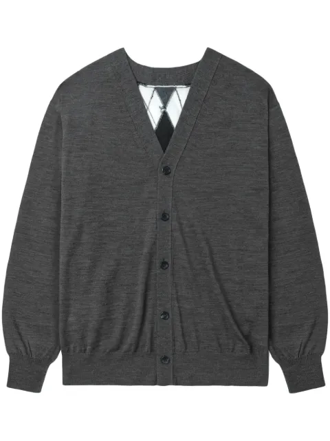 Junya Watanabe MAN v-neck wool cardigan 