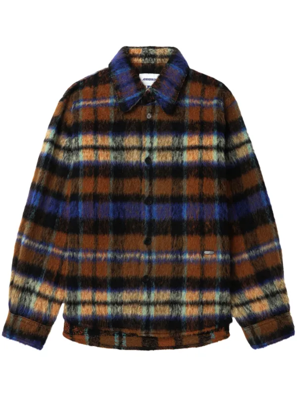 Ader Error チェック シャツ | ブラウン | FARFETCH JP